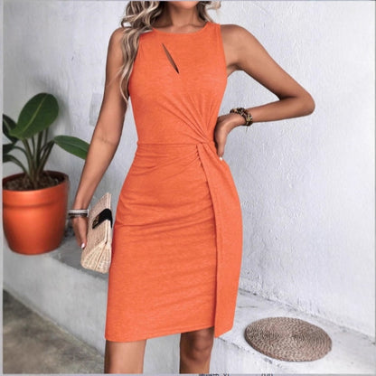 Vestido Entallado con Detalle Fruncido